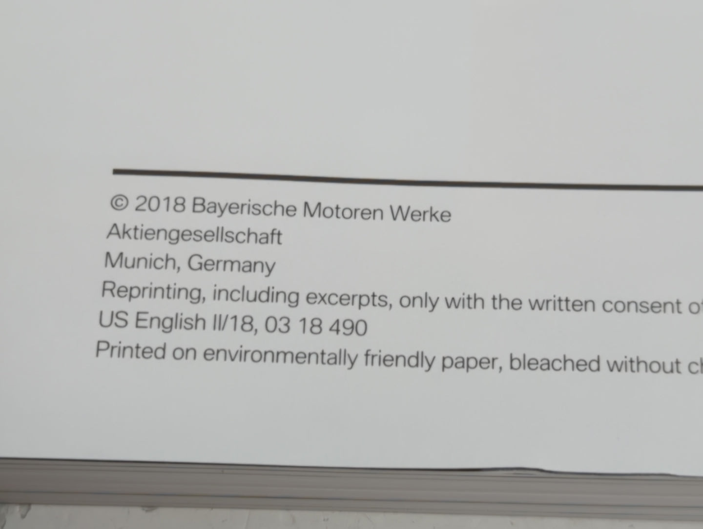 2018 Bmw X5 Owners Manual Book Guide OEM Used Auto Parts - Oemusedautoparts1.com