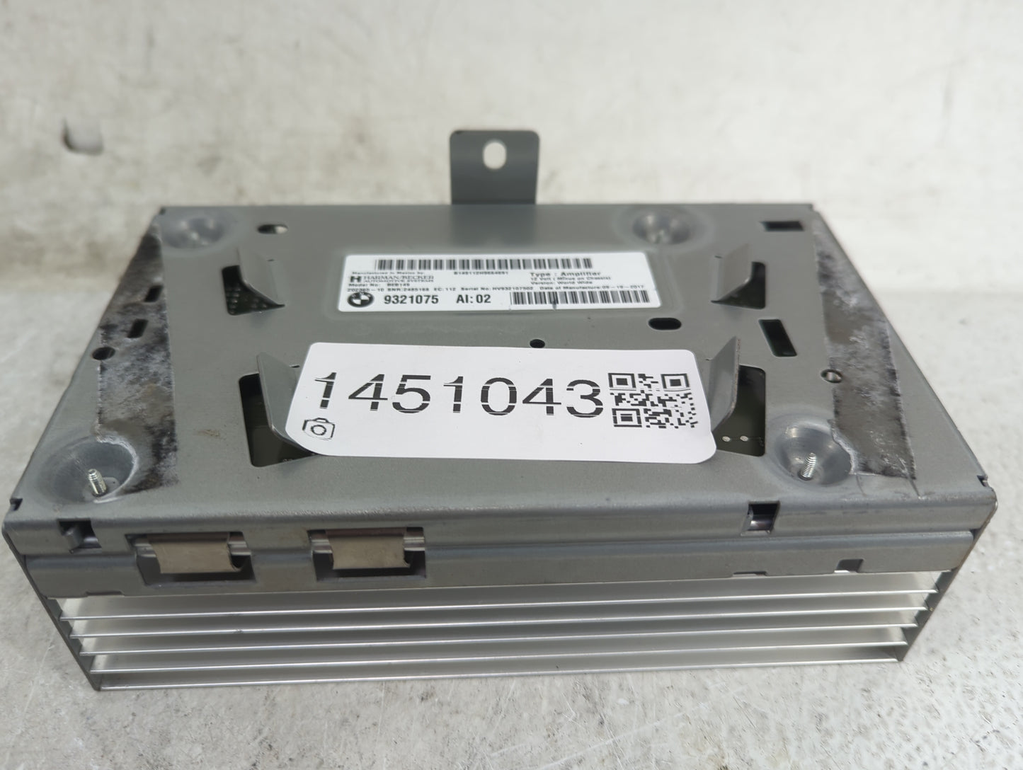 2018 Bmw X5 Radio Speaker Amplifier - Oemusedautoparts1.com