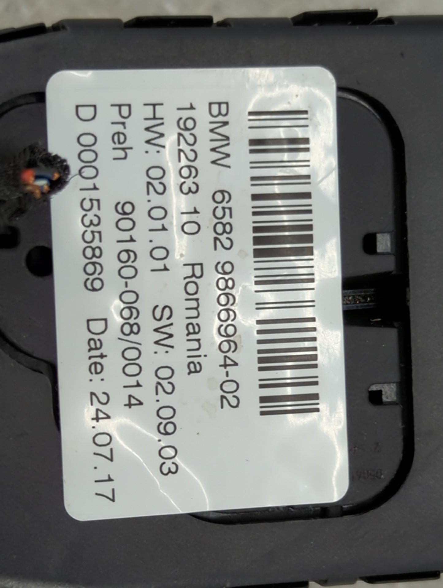2018 Bmw X5 Radio AM FM Cd Player Receiver Replacement P/N:9866964-02 65821922631 Fits OEM Used Auto Parts - Oemusedautopart