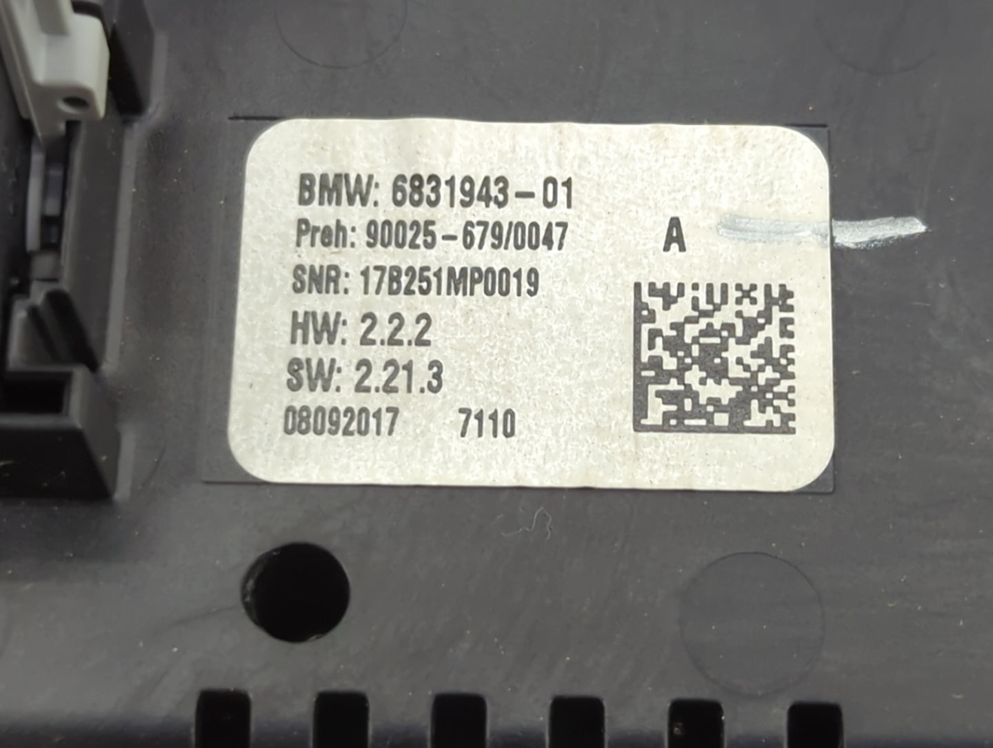 2014-2018 Bmw X5 Climate Control Module Temperature AC/Heater Replacement P/N:6831943-01 Fits Fits 2014 2015 2016 2017 2018 