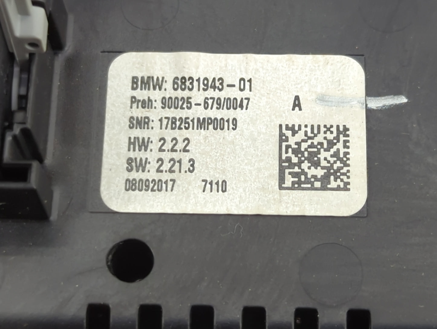 2014-2018 Bmw X5 Climate Control Module Temperature AC/Heater Replacement P/N:6831943-01 Fits Fits 2014 2015 2016 2017 2018 