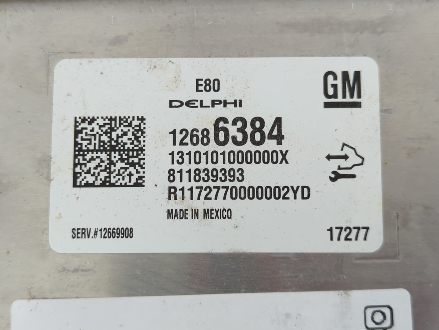 2017-2018 Buick Cascada PCM Engine Control Computer ECU ECM PCU OEM P/N:12686384 Fits Fits 2017 2018 2019 2020 OEM Used Auto