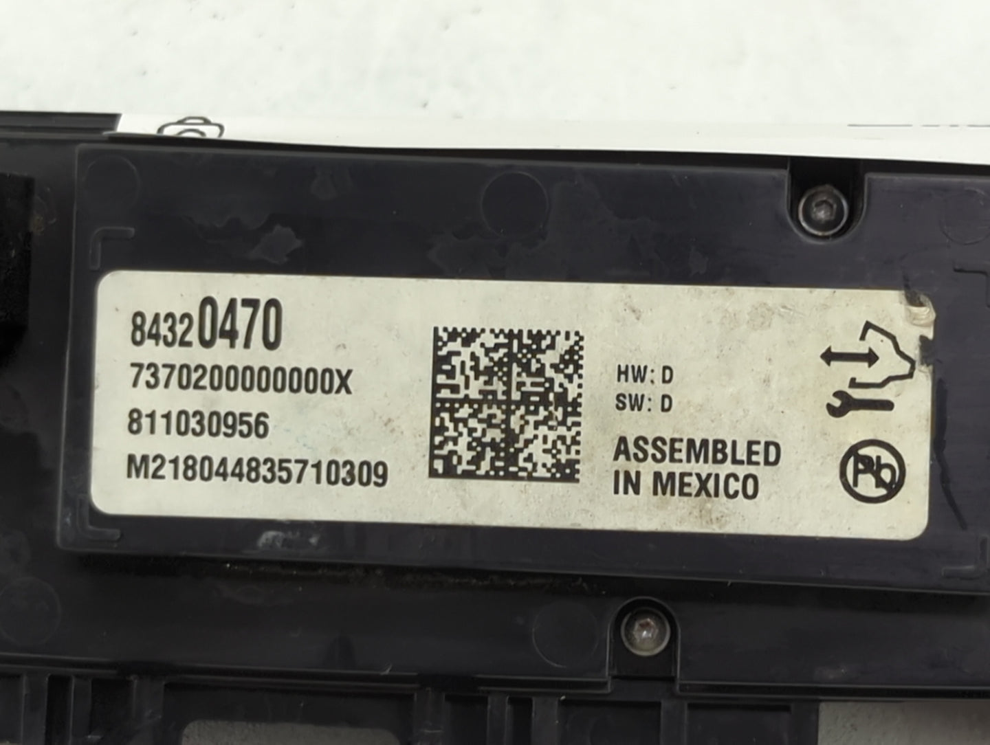 2018-2020 Buick Enclave Climate Control Module Temperature AC/Heater Replacement P/N:84320470 Fits Fits 2018 2019 2020 OEM U