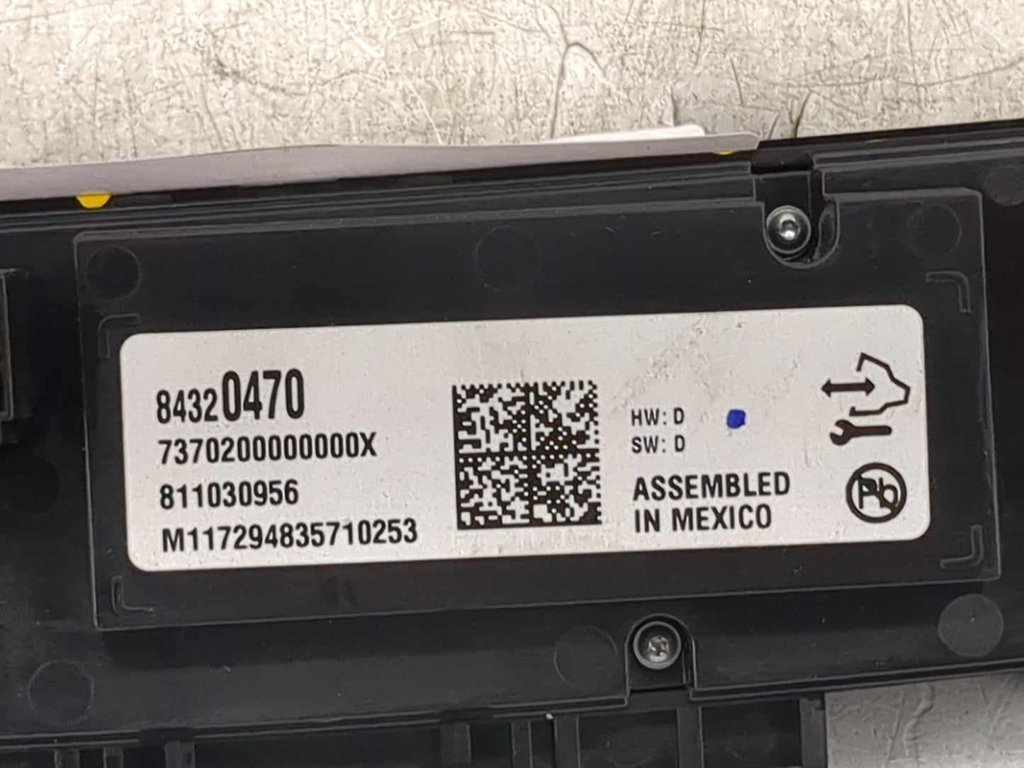 2018-2020 Buick Enclave Climate Control Module Temperature AC/Heater Replacement P/N:84320470 Fits Fits 2018 2019 2020 OEM U