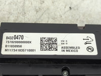 2018-2020 Buick Enclave Climate Control Module Temperature AC/Heater Replacement P/N:84320470 7370200000000X Fits OEM Used A