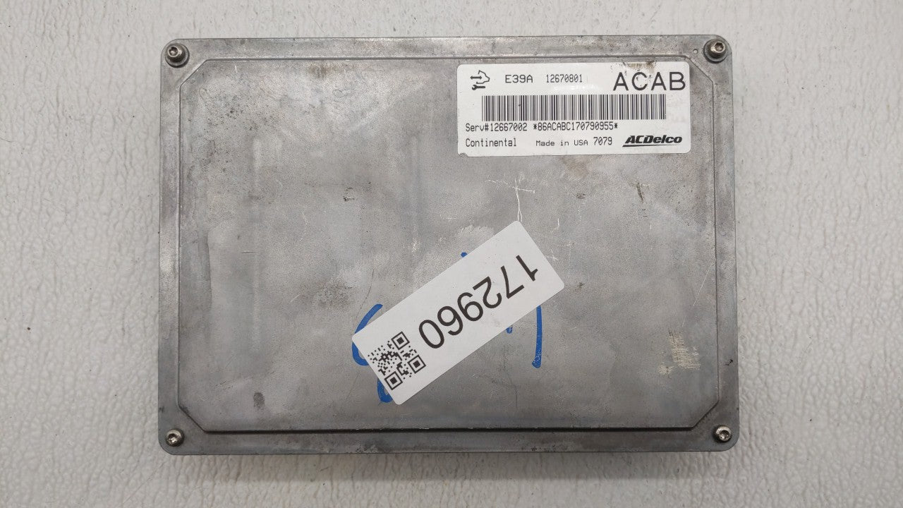 2017 Buick Enclave PCM Engine Control Computer ECU ECM PCU OEM P/N:12667189 12670801, 12694743, 12666070 Fits Fits 2018 2019