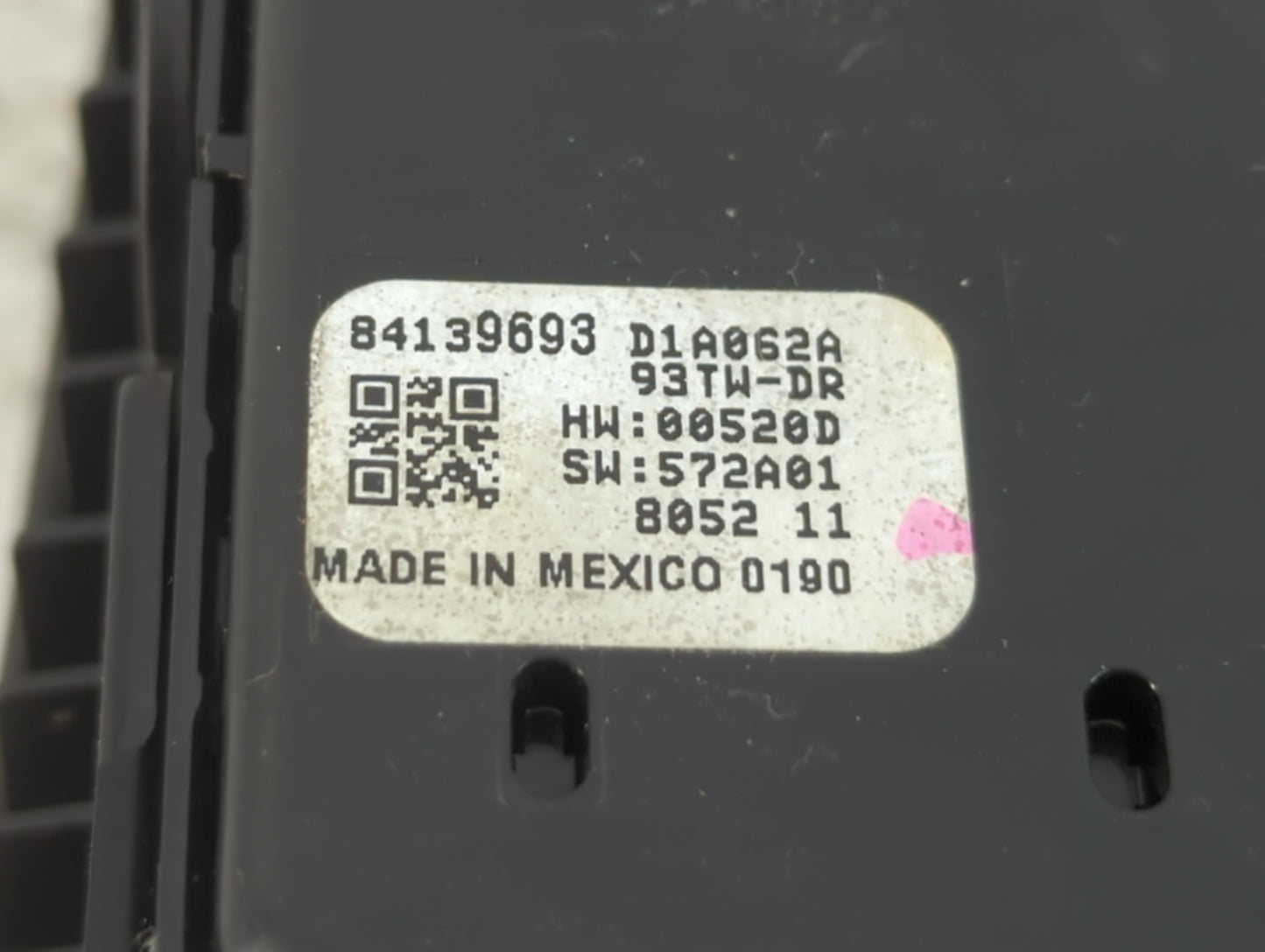 2018-2020 Buick Enclave Master Power Window Switch Replacement Driver Side Left P/N:84139693 Fits OEM Used Auto Parts - Oemu