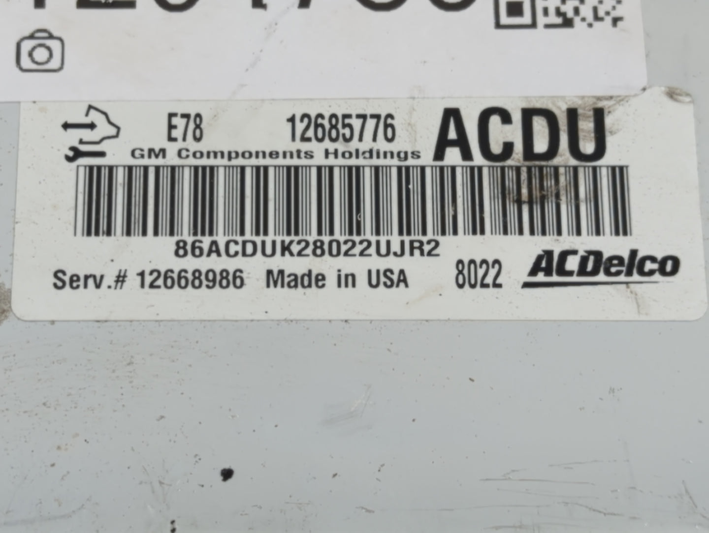 2017-2021 Buick Encore PCM Engine Control Computer ECU ECM PCU OEM P/N:12685776 Fits Fits 2017 2018 2019 2020 2021 OEM Used 
