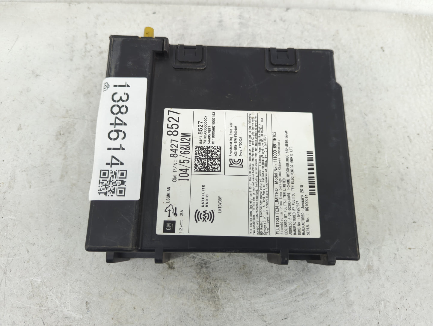 2018-2020 Buick Encore Radio AM FM Cd Player Receiver Replacement P/N:544957897 84278527 Fits Fits 2018 2019 2020 OEM Used A