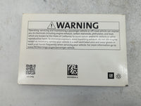 2018 Buick Encore Owners Manual Book Guide P/N:84098804 OEM Used Auto Parts - Oemusedautoparts1.com