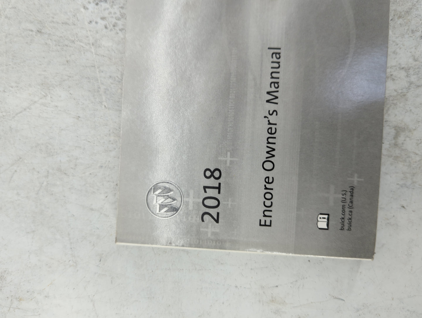 2018 Buick Encore Owners Manual Book Guide P/N:84098804 OEM Used Auto Parts - Oemusedautoparts1.com