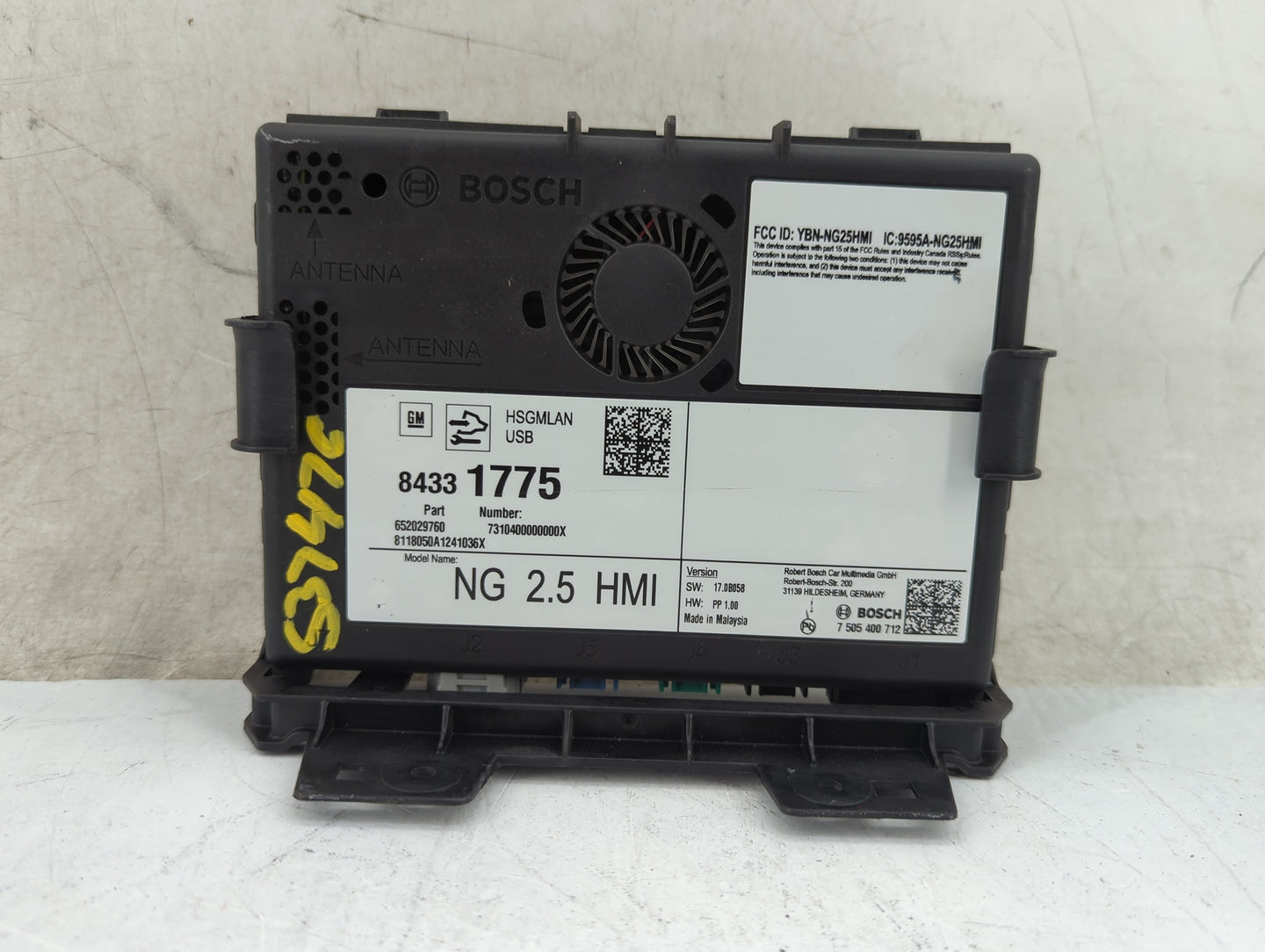 2018 Buick Encore Radio AM FM Cd Player Receiver Replacement P/N:84331775 652029760, 7310400000000X Fits Fits 2016 2017 2019
