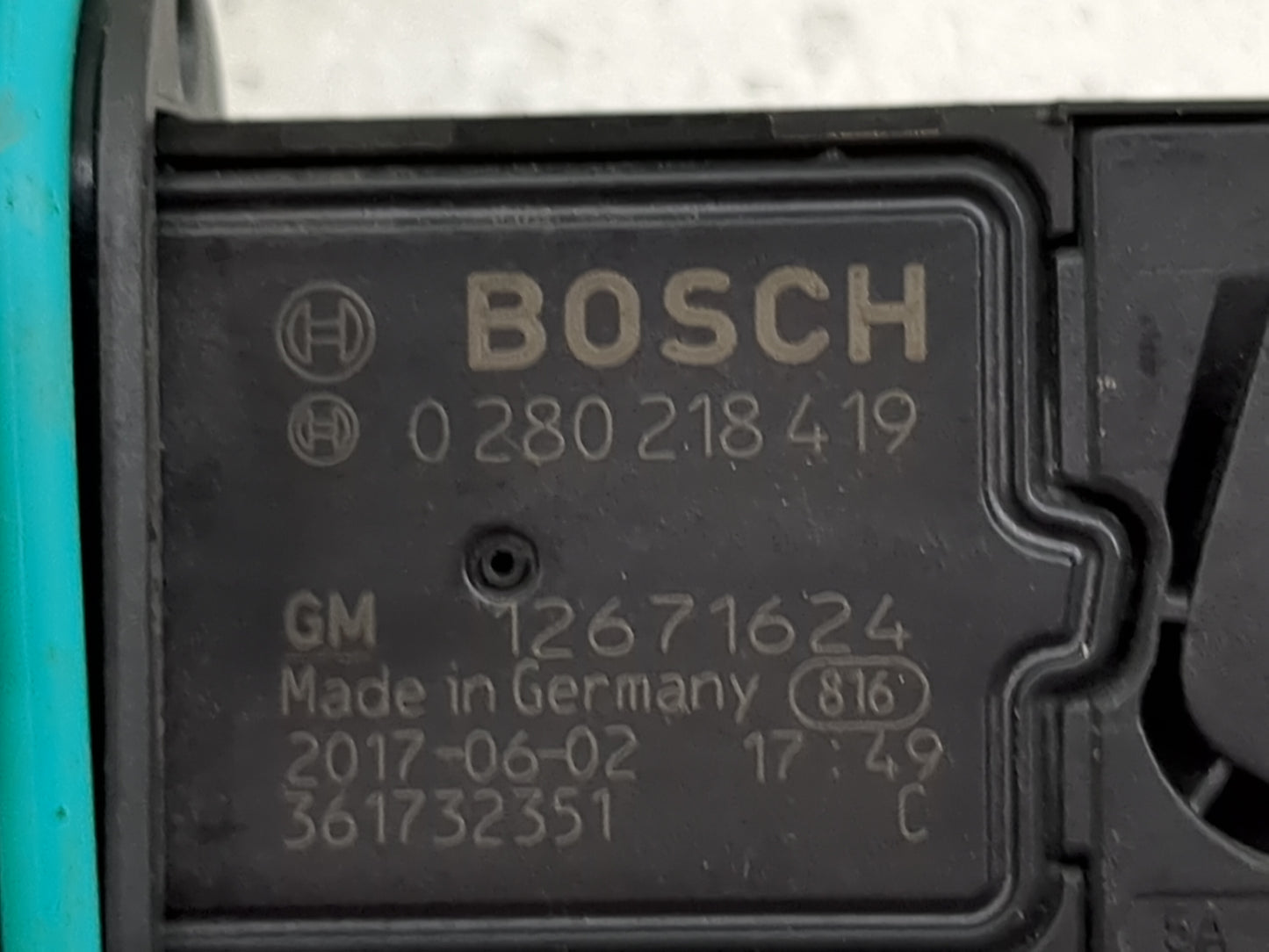 2016-2019 Buick Encore Mass Air Flow Meter Maf 1486033 - Oemusedautoparts1.com