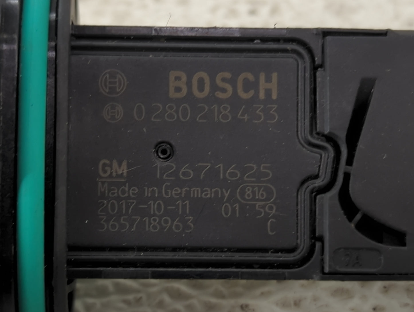 2016-2019 Buick Encore Mass Air Flow Meter Maf 1487813 - Oemusedautoparts1.com