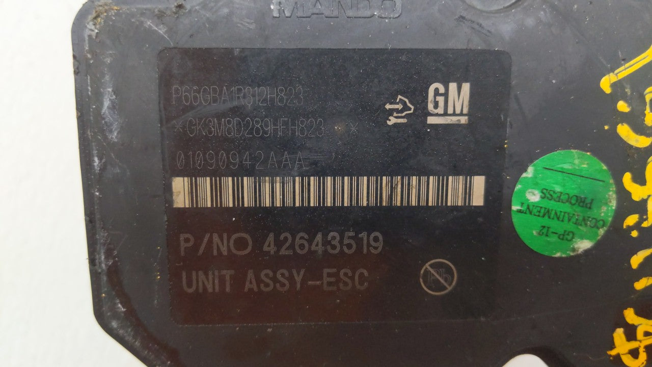 2017-2019 Buick Encore ABS Pump Control Module Replacement P/N:42643519 42520669, 42563014 Fits Fits 2017 2018 2019 OEM Used