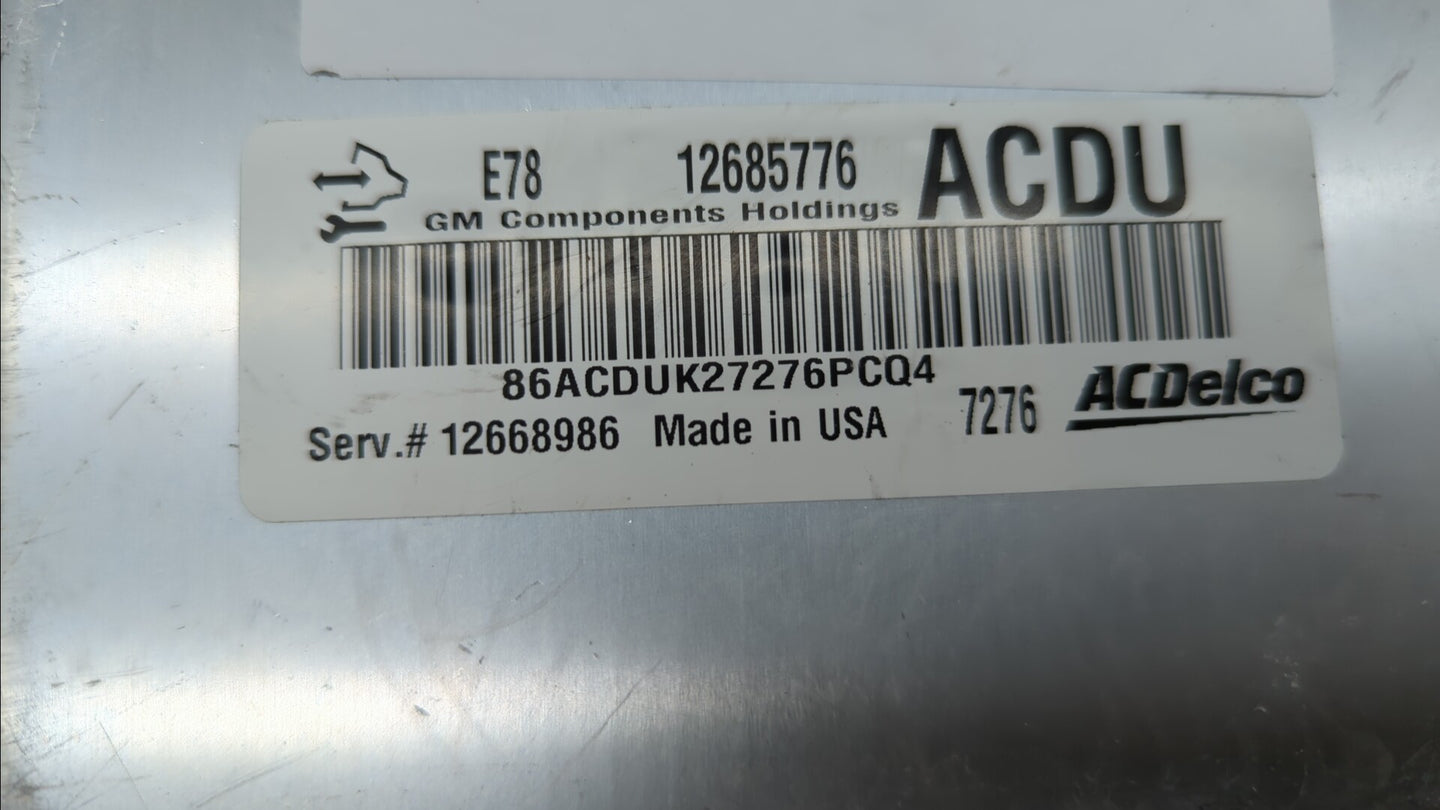 2017-2019 Buick Encore PCM Engine Control Computer ECU ECM PCU OEM P/N:12668986 12695536, 12670309 Fits Fits 2017 2018 2019 