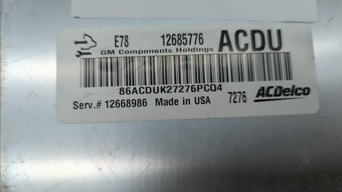2017-2021 Buick Encore PCM Engine Control Computer ECU ECM PCU OEM P/N:12668986 12695536, 12670309 Fits 2017 2018 2019 2020 