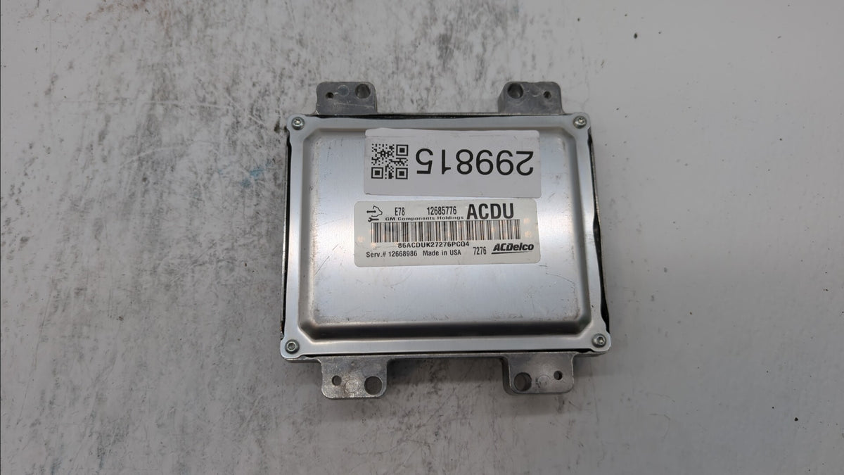 2017-2021 Buick Encore PCM Engine Control Computer ECU ECM PCU OEM P/N:12668986 12695536, 12670309 Fits 2017 2018 2019 2020 