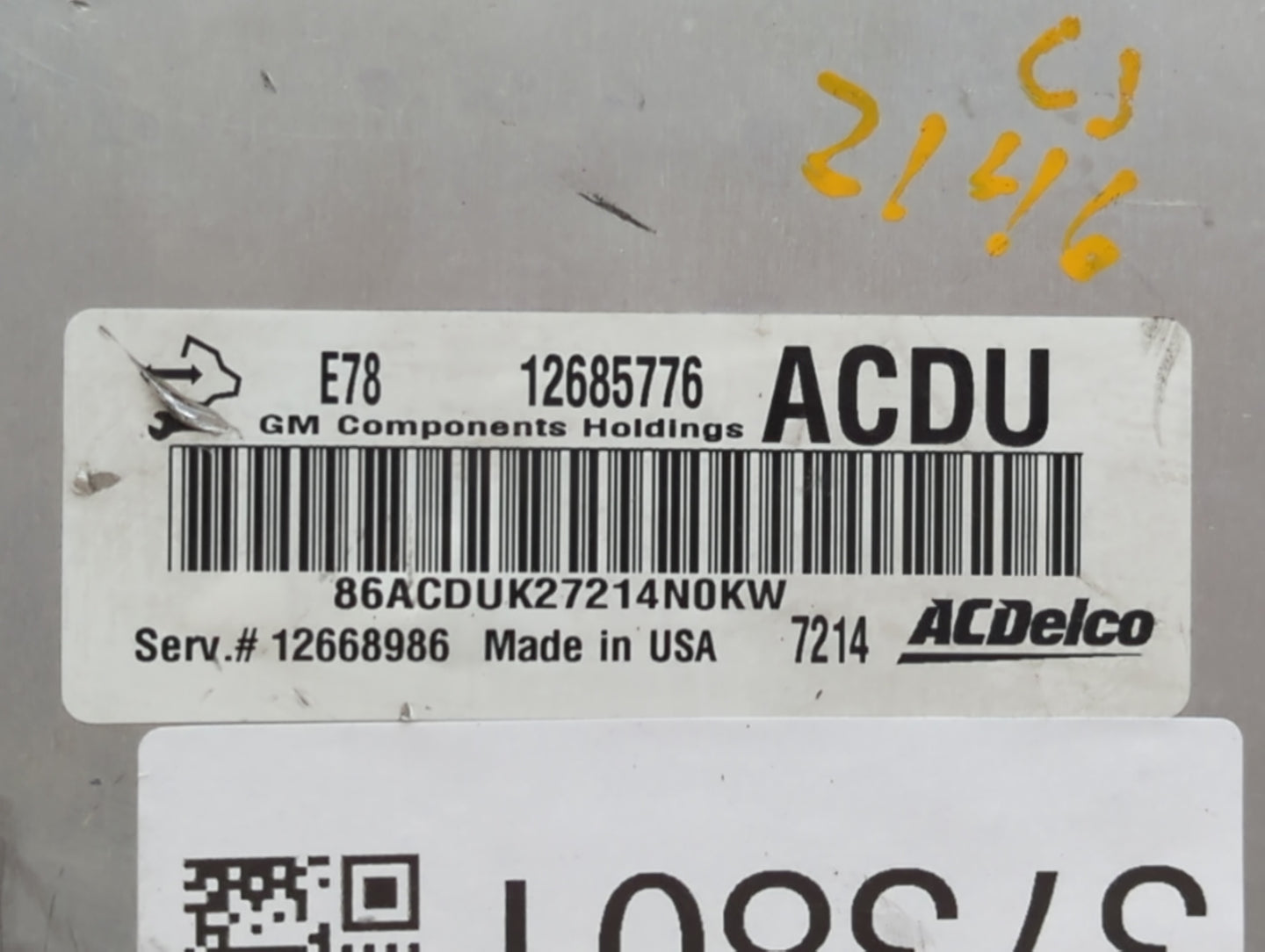 2017-2019 Buick Encore PCM Engine Control Computer ECU ECM PCU OEM P/N:12697793 12706635, 12679097 Fits Fits 2017 2018 2019 