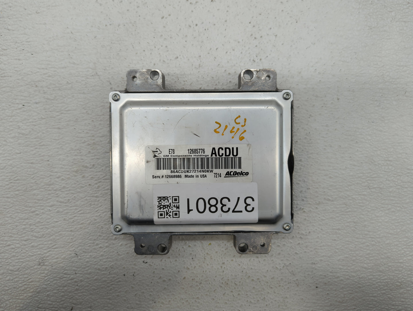 2017-2019 Buick Encore PCM Engine Control Computer ECU ECM PCU OEM P/N:12697793 12706635, 12679097 Fits Fits 2017 2018 2019 