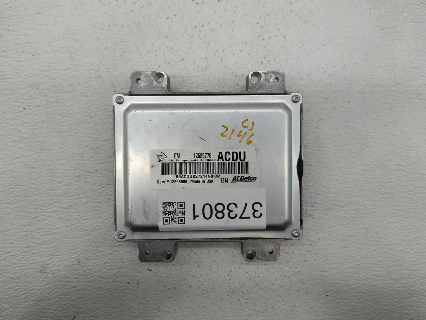 2017-2019 Buick Encore PCM Engine Control Computer ECU ECM PCU OEM P/N:12697793 12706635, 12679097 Fits Fits 2017 2018 2019 