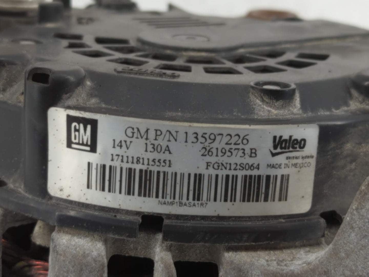 2013-2019 Buick Encore Alternator Replacement Generator Charging Assembly Engine OEM P/N:13577154 13597226 Fits OEM Used Aut