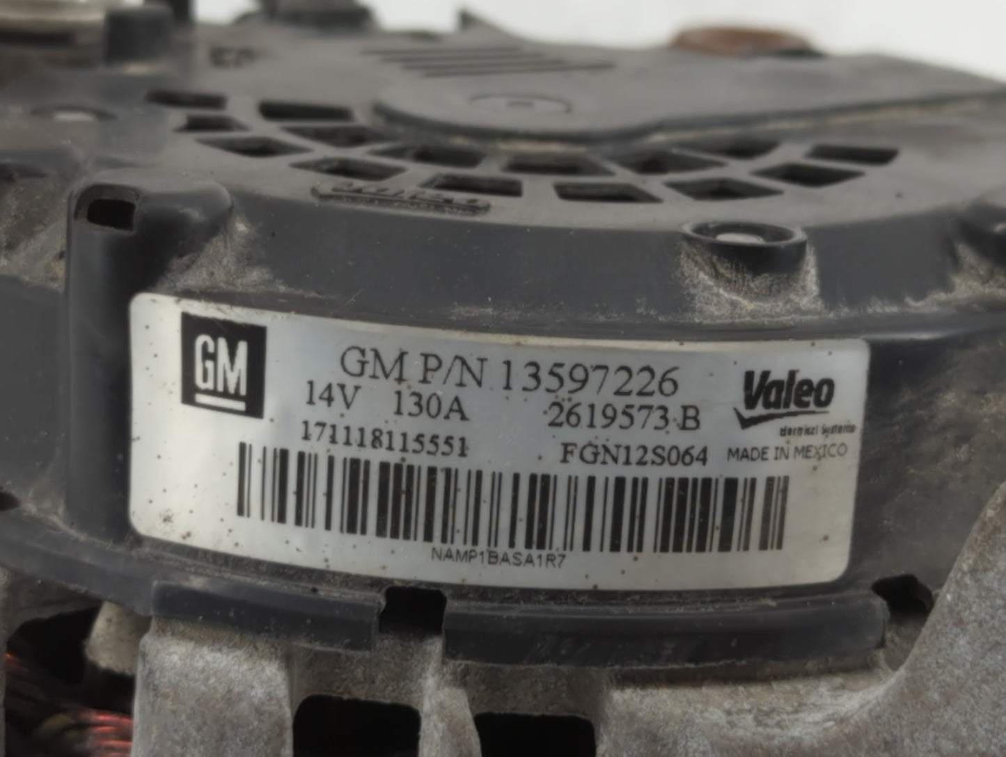 2013-2019 Buick Encore Alternator Replacement Generator Charging Assembly Engine OEM P/N:13577154 13597226 Fits OEM Used Aut