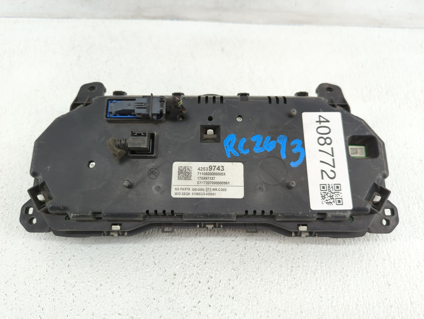 2017 Buick Encore Instrument Cluster Speedometer Gauges P/N:42539743 Fits OEM Used Auto Parts - Oemusedautoparts1.com