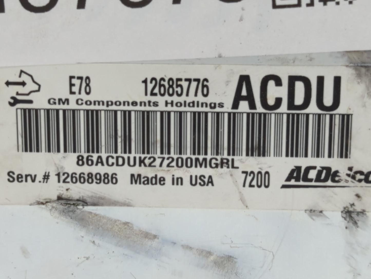 2017-2021 Buick Encore PCM Engine Control Computer ECU ECM PCU OEM P/N:12695536 12668986 Fits Fits 2017 2018 2019 2020 2021 
