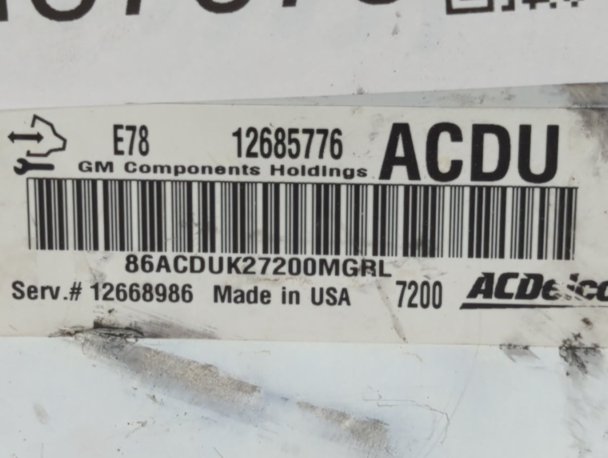 2017-2021 Buick Encore PCM Engine Control Computer ECU ECM PCU OEM P/N:12695536 12668986, 12679097 Fits 2017 2018 2019 2020 