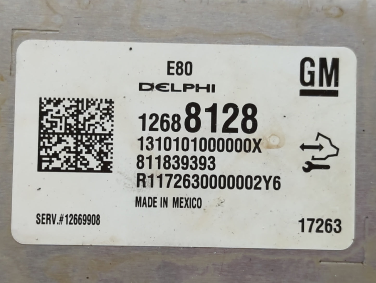 2017-2021 Buick Encore PCM Engine Control Computer ECU ECM PCU OEM P/N:12695536 12668986 Fits Fits 2017 2018 2019 2020 2021 