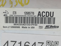 2017-2021 Buick Encore PCM Engine Control Computer ECU ECM PCU OEM P/N:12668986 12685776 Fits Fits 2017 2018 2019 2020 2021 