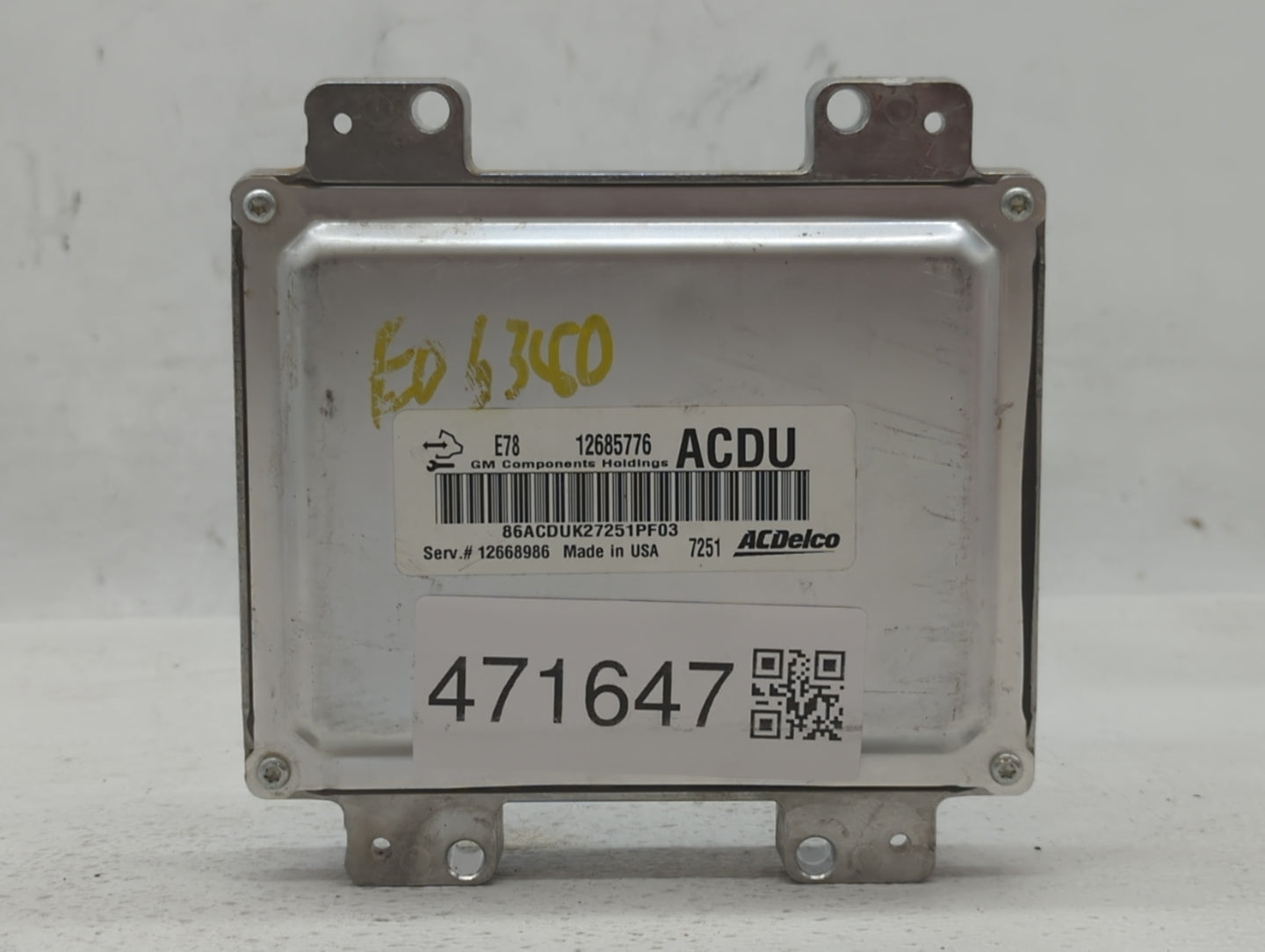 2017-2021 Buick Encore PCM Engine Control Computer ECU ECM PCU OEM P/N:12668986 12685776 Fits Fits 2017 2018 2019 2020 2021 