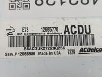 2017-2021 Buick Encore PCM Engine Control Computer ECU ECM PCU OEM P/N:12668986 12677671 Fits Fits 2017 2018 2019 2020 2021 