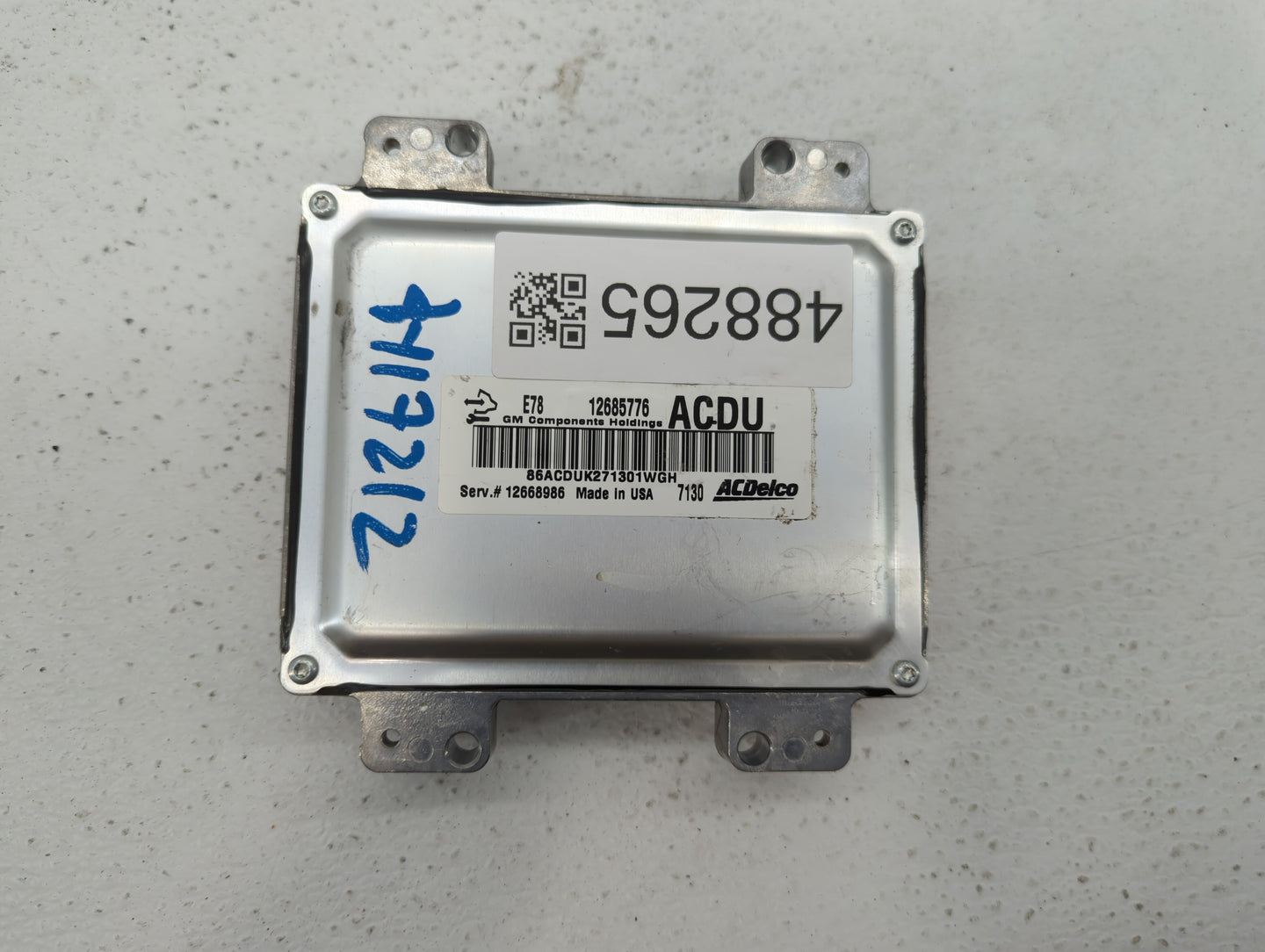 2017-2021 Buick Encore PCM Engine Control Computer ECU ECM PCU OEM P/N:12668986 12685776 Fits Fits 2017 2018 2019 2020 2021 