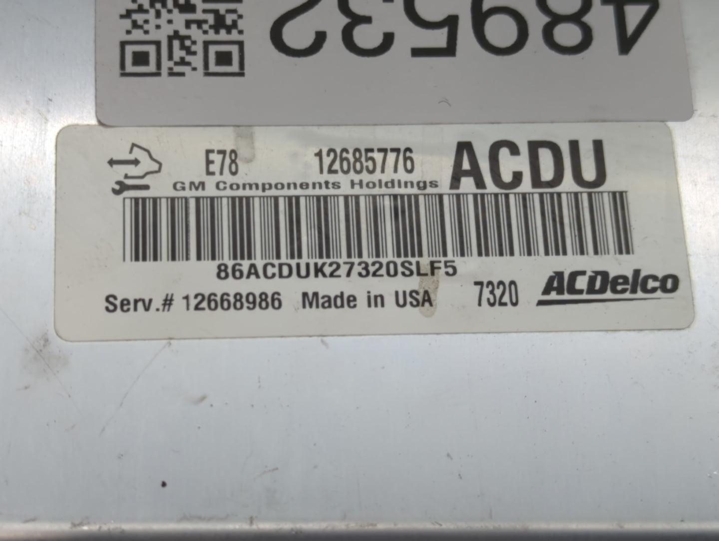 2017-2021 Buick Encore PCM Engine Control Computer ECU ECM PCU OEM P/N:12685776 Fits Fits 2017 2018 2019 2020 2021 OEM Used 