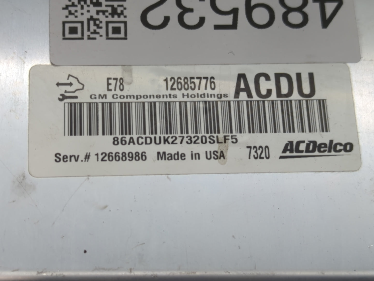 2017-2021 Buick Encore PCM Engine Control Computer ECU ECM PCU OEM P/N:12685776 Fits Fits 2017 2018 2019 2020 2021 OEM Used 