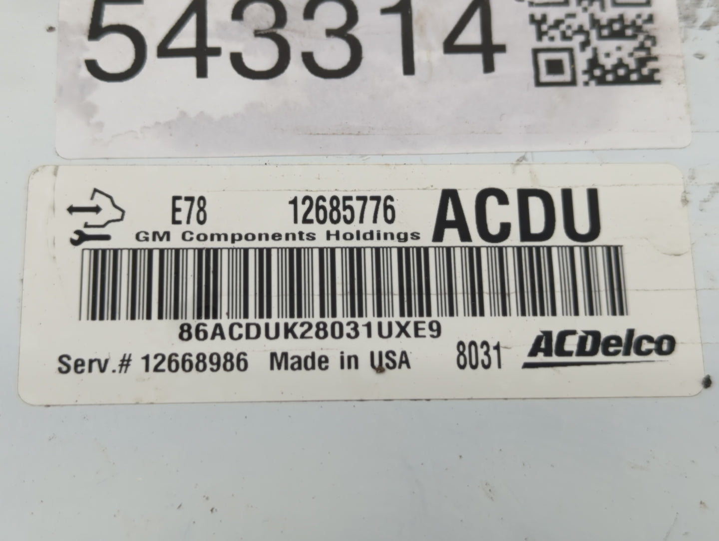 2017-2021 Buick Encore PCM Engine Control Computer ECU ECM PCU OEM P/N:12685776 Fits Fits 2017 2018 2019 2020 2021 OEM Used 