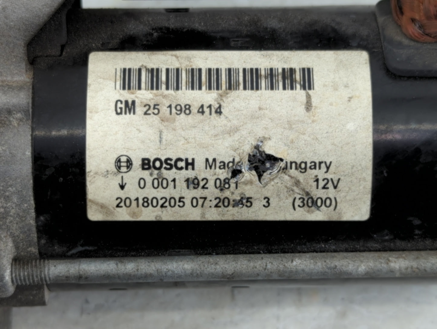 2014-2021 Buick Encore Car Starter Motor Solenoid OEM P/N:25 198 414 Fits Fits 2014 2015 2016 2017 2018 2019 2020 2021 OEM U