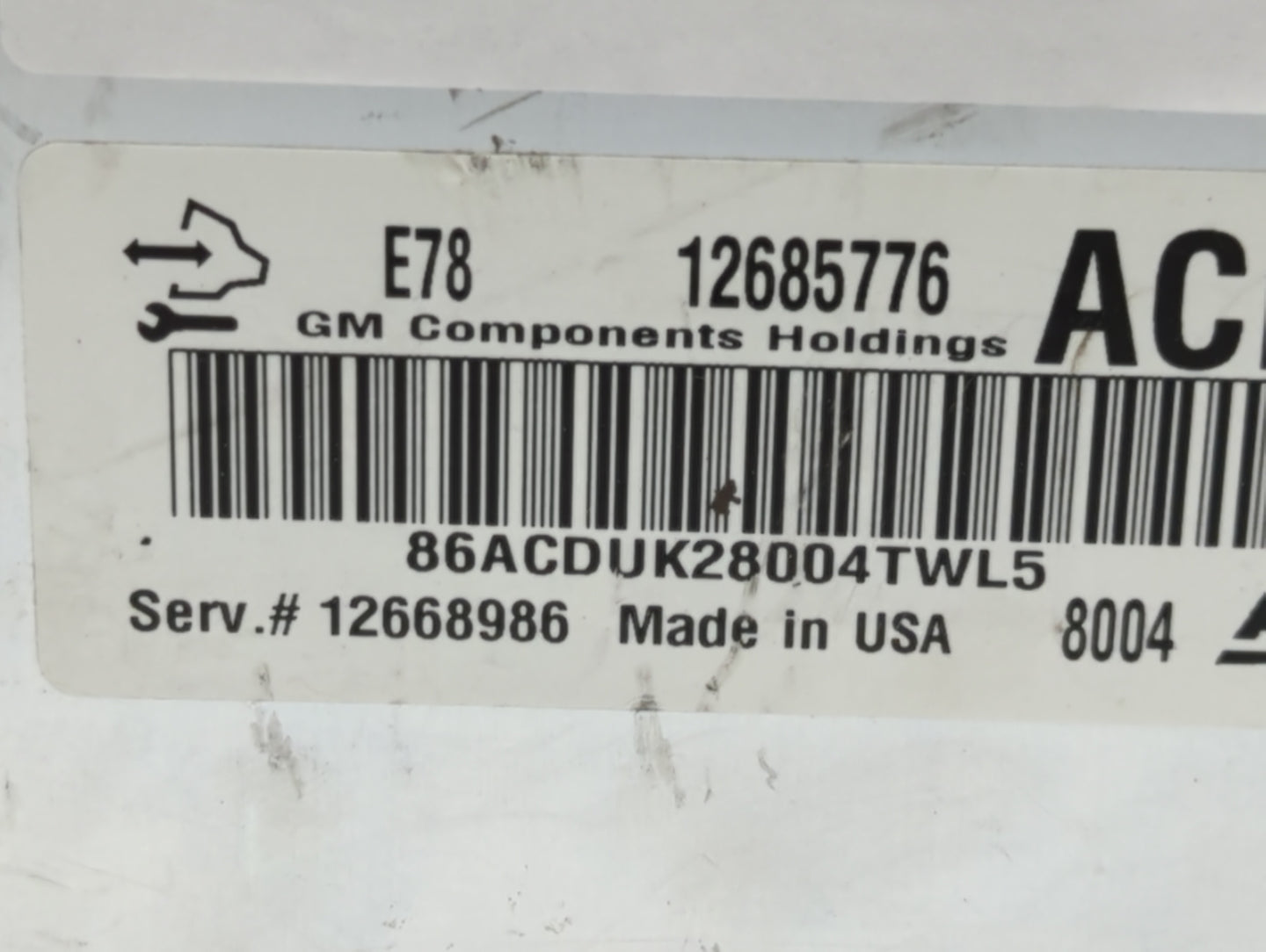 2017-2021 Buick Encore PCM Engine Control Computer ECU ECM PCU OEM P/N:12685776 Fits Fits 2017 2018 2019 2020 2021 OEM Used 