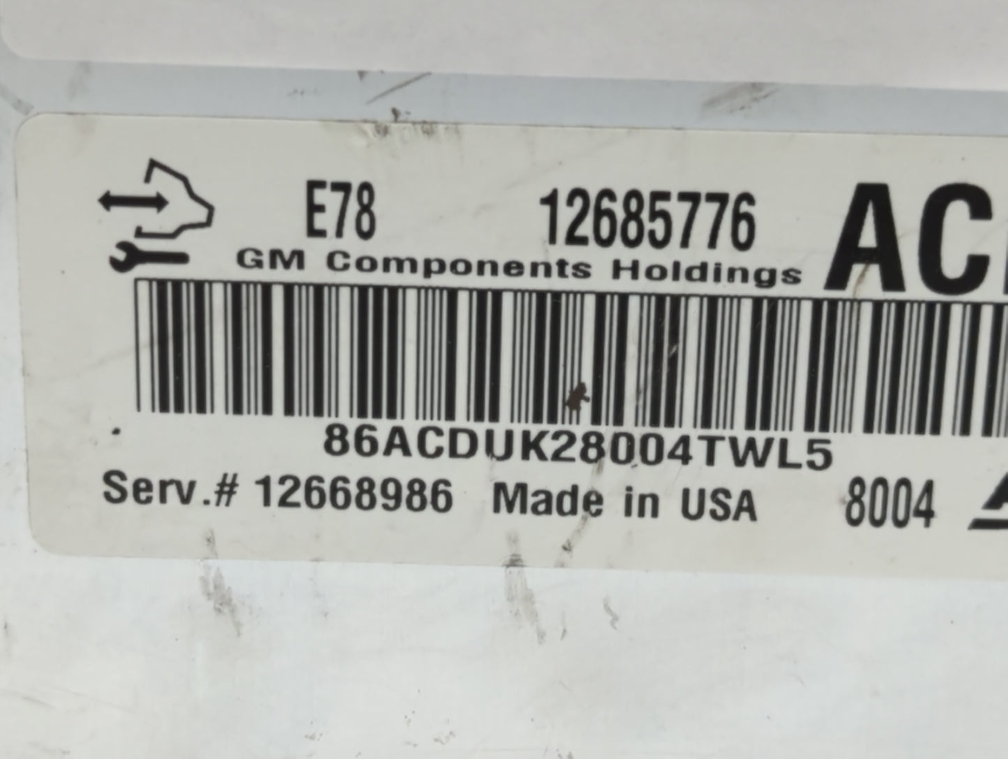 2017-2021 Buick Encore PCM Engine Control Computer ECU ECM PCU OEM P/N:12685776 Fits Fits 2017 2018 2019 2020 2021 OEM Used 