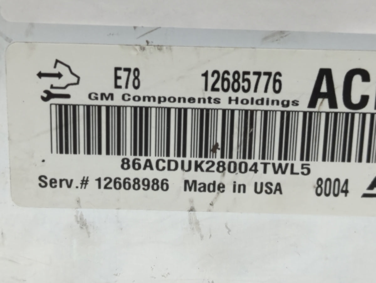 2017-2021 Buick Encore PCM Engine Control Computer ECU ECM PCU OEM P/N:12685776 Fits 2017 2018 2019 2020 2021 OEM Used Auto 