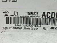 2017-2021 Buick Encore PCM Engine Control Computer ECU ECM PCU OEM P/N:12685776 Fits Fits 2017 2018 2019 2020 2021 OEM Used 