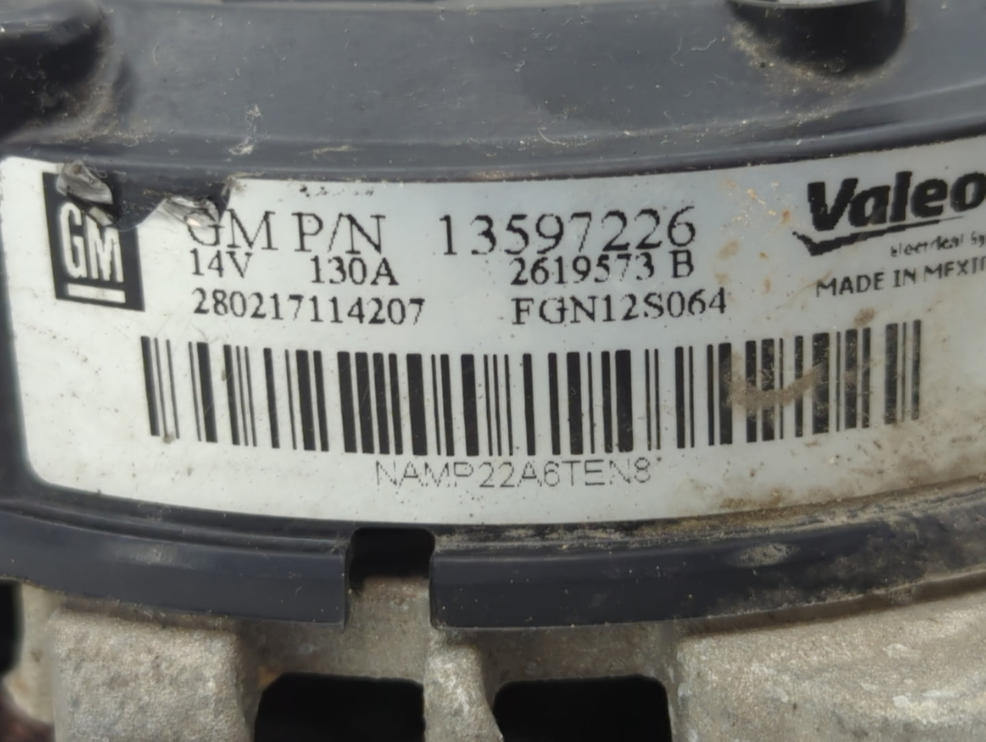 2013-2021 Buick Encore Alternator Replacement Generator Charging Assembly Engine OEM P/N:13597226 Fits OEM Used Auto Parts -