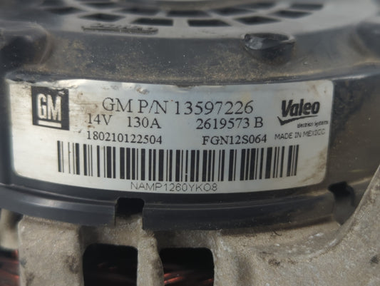 2013-2021 Buick Encore Alternator Replacement Generator Charging Assembly Engine OEM P/N:13597226 2619573 Fits OEM Used Auto Parts