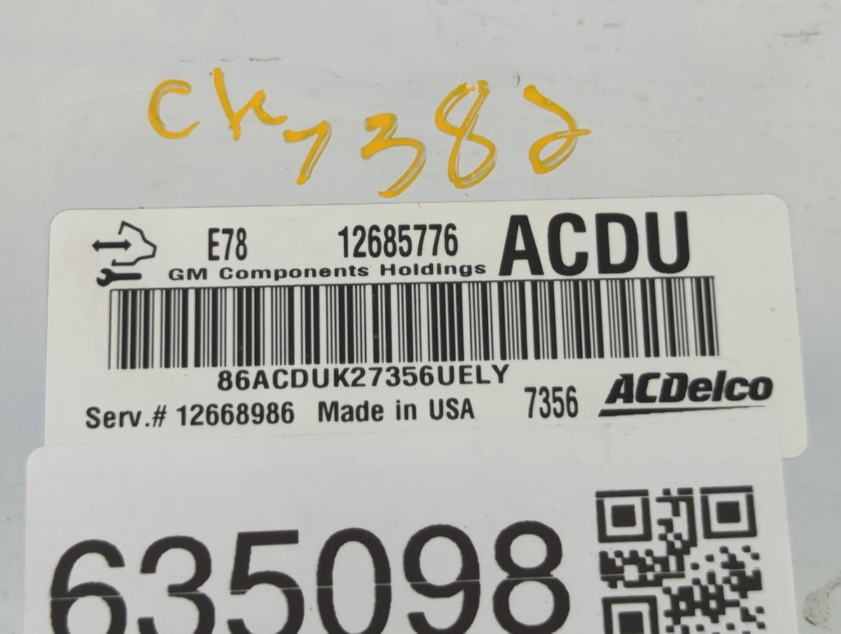 2017-2021 Buick Encore PCM Engine Control Computer ECU ECM PCU OEM P/N:12685776 Fits 2017 2018 2019 2020 2021 OEM Used Auto 
