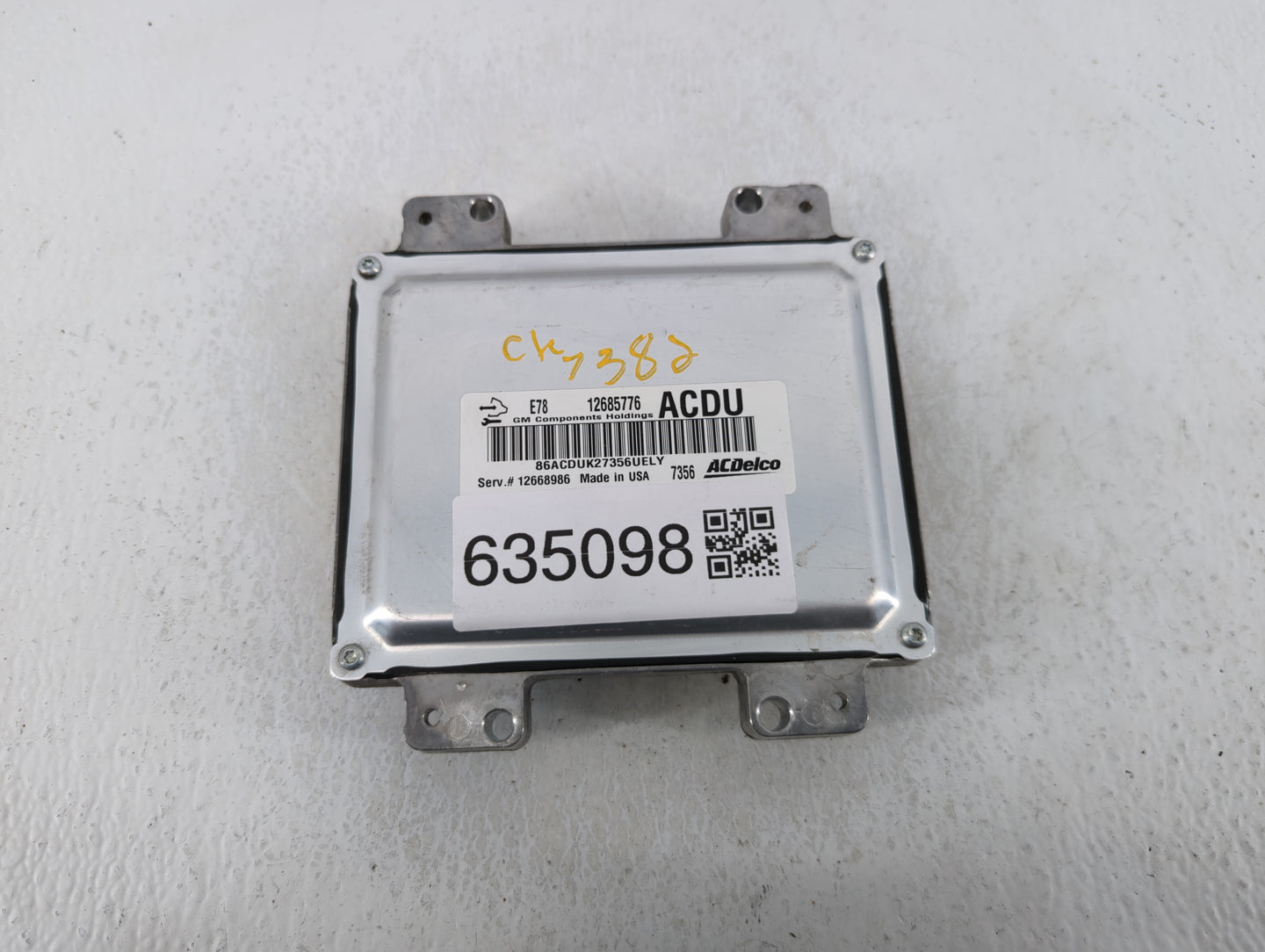2017-2021 Buick Encore PCM Engine Control Computer ECU ECM PCU OEM P/N:12685776 Fits Fits 2017 2018 2019 2020 2021 OEM Used 