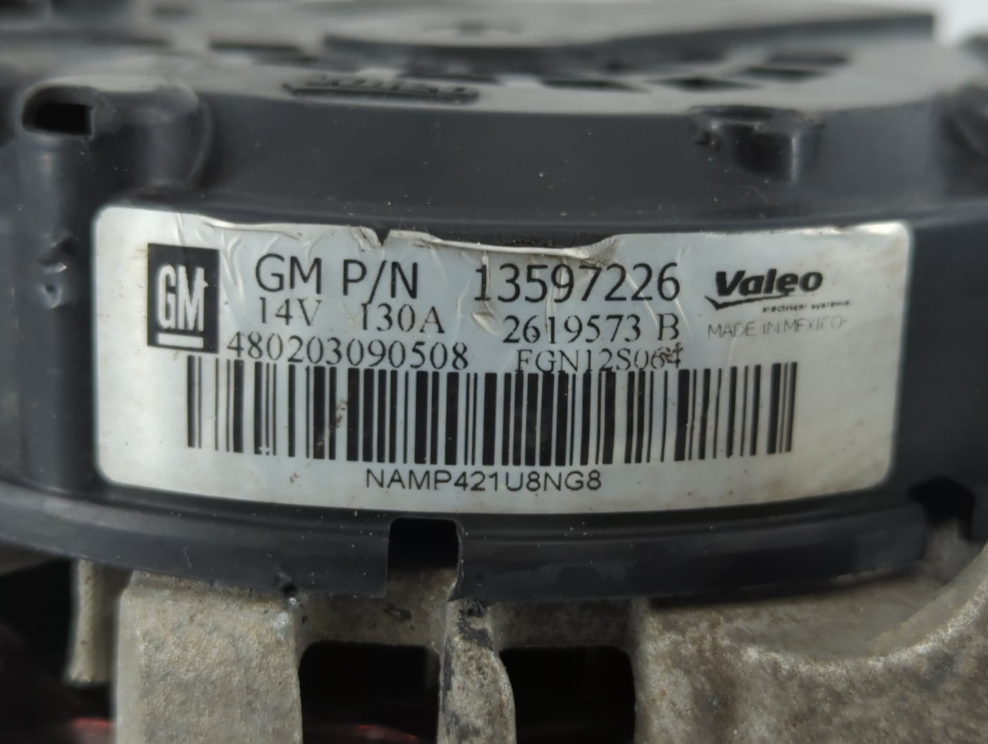 2013-2021 Buick Encore Alternator Replacement Generator Charging Assembly Engine OEM P/N:13597226 Fits OEM Used Auto Parts -