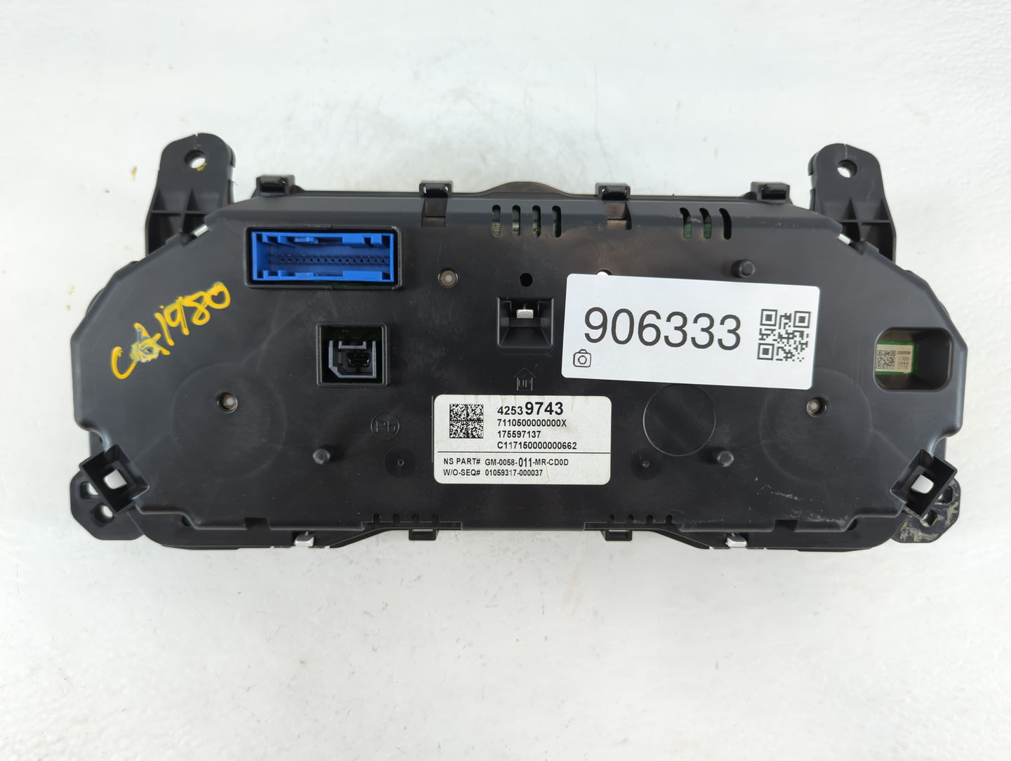 2017-2018 Buick Encore Instrument Cluster Speedometer Gauges P/N:42539743 Fits Fits 2017 2018 OEM Used Auto Parts - Oemuseda