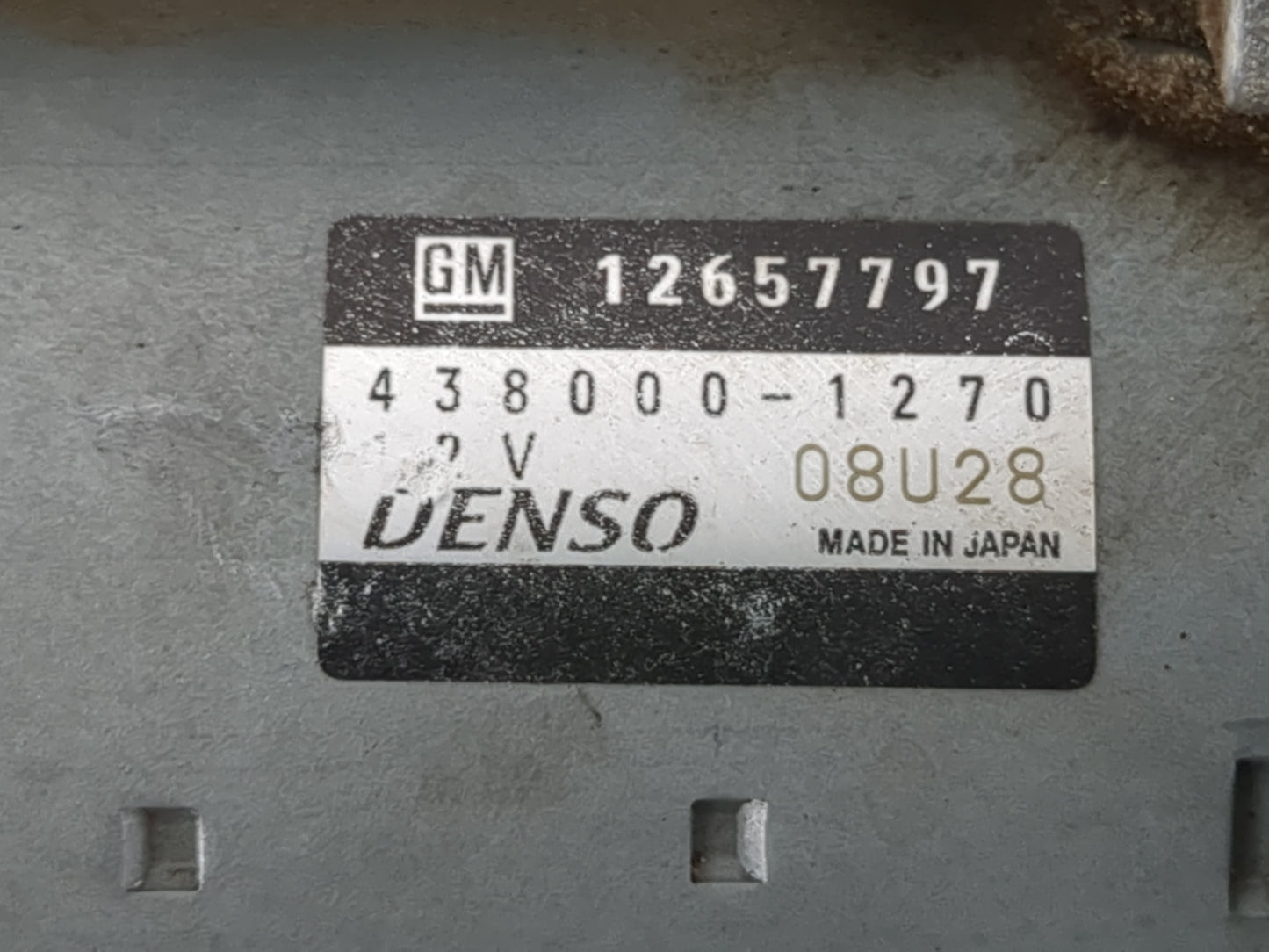 2018-2019 Buick Lacrosse Car Starter Motor Solenoid OEM P/N:438000-1270 12657797 Fits OEM Used Auto Parts - Oemusedautoparts